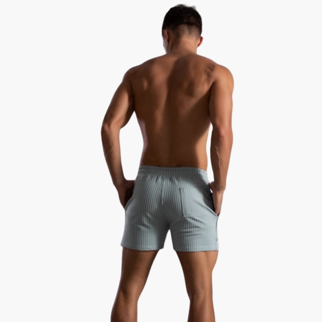 Kordelzug Gestreifte Shorts für Herren