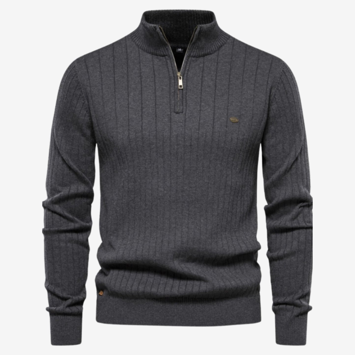 Gerippter Pullover Slim Fit für Herren