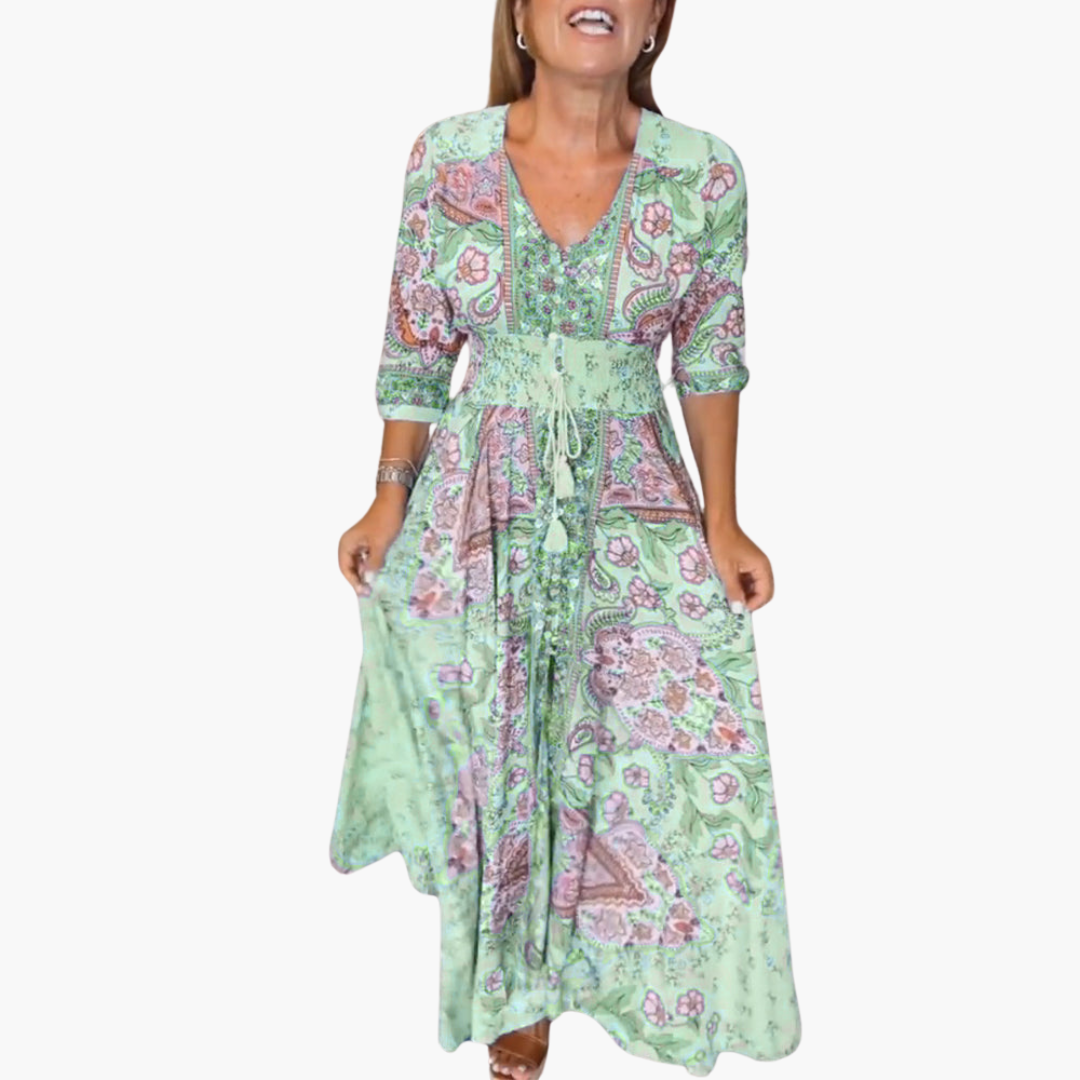 Boho Pattern Maxi Kleid für Damen