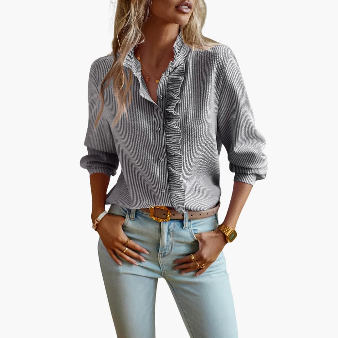 Strukturierte Bluse für Damen