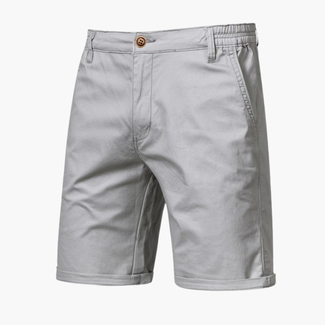 Bundfalten Shorts mit Umschlag für Herren