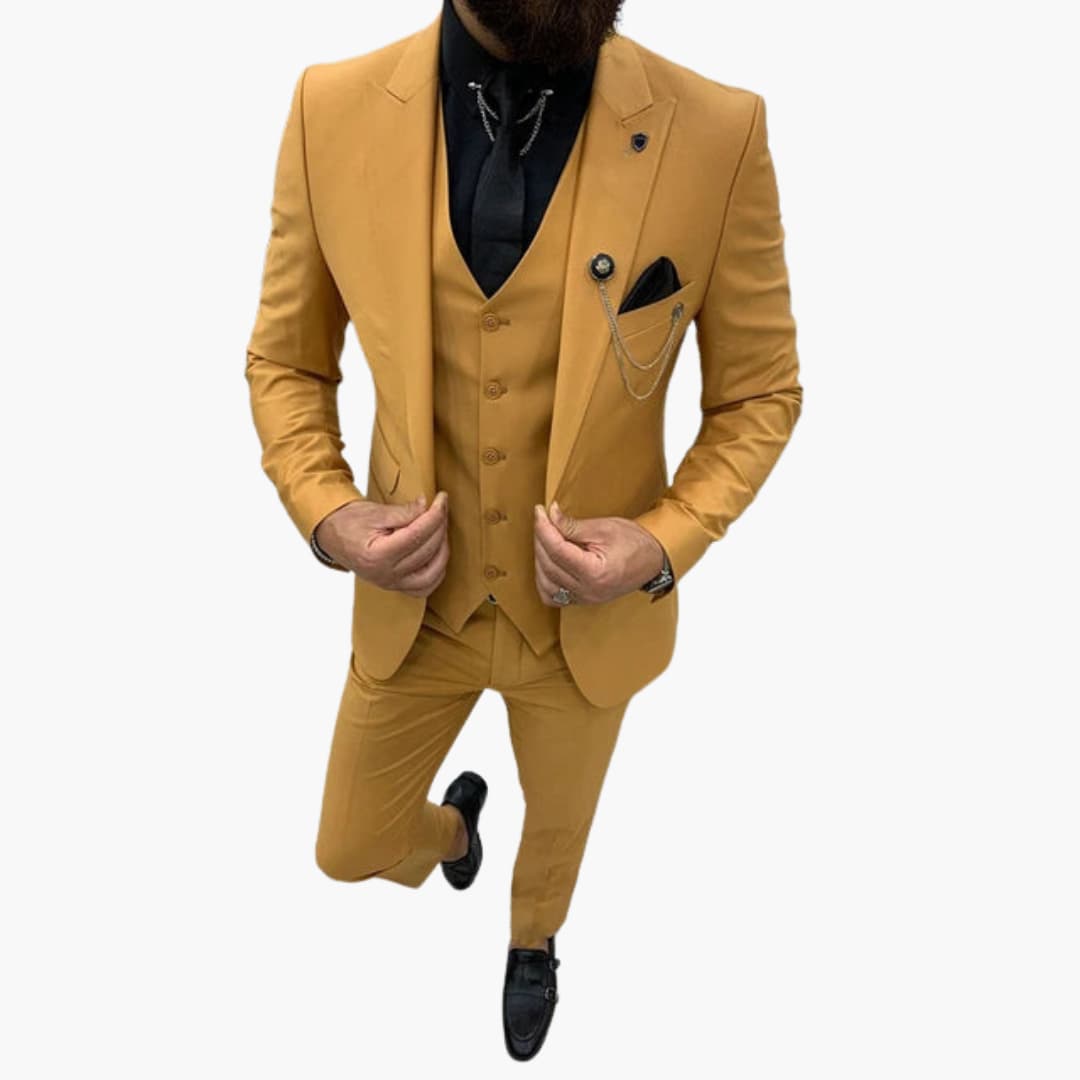 Slim Fit Abendanzug 3-teilig für Herren