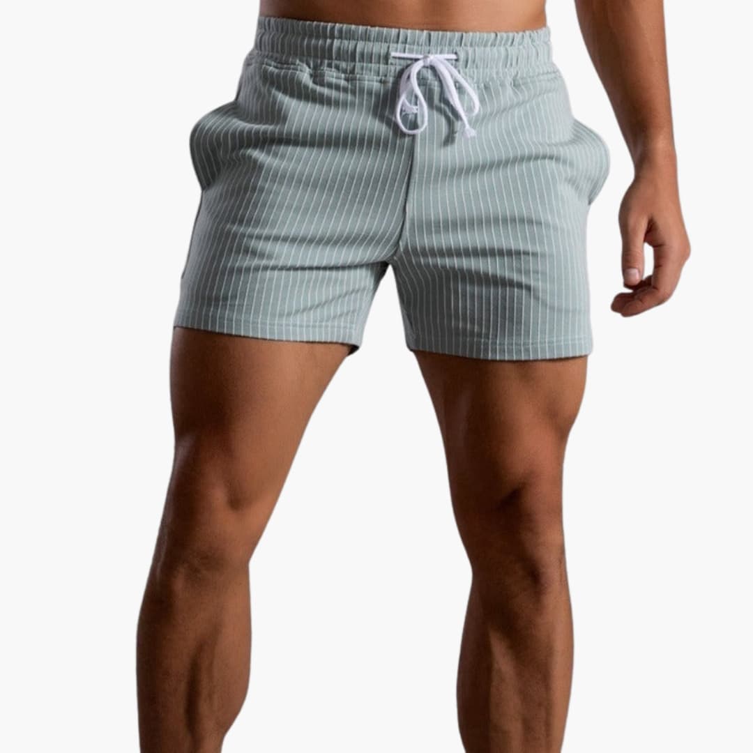 Kordelzug Gestreifte Shorts für Herren