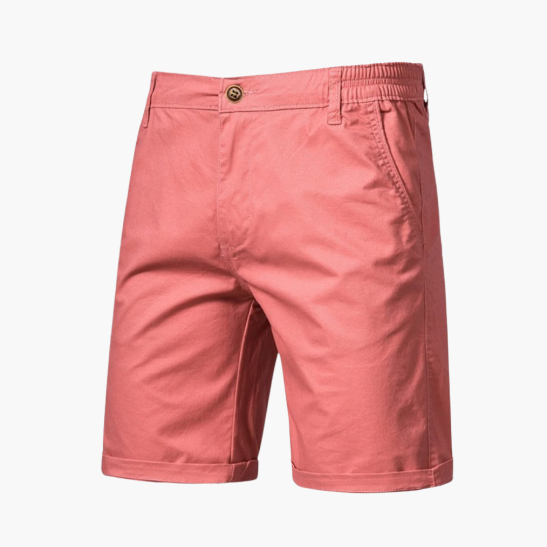 Bundfalten Shorts mit Umschlag für Herren