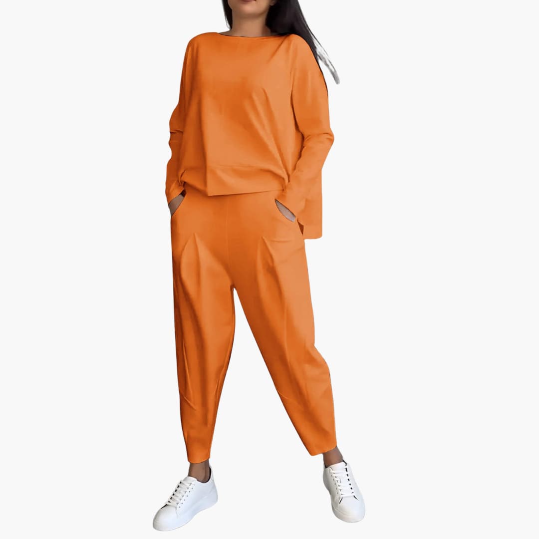 Zweiteiliges Rundhals-Set für Damen