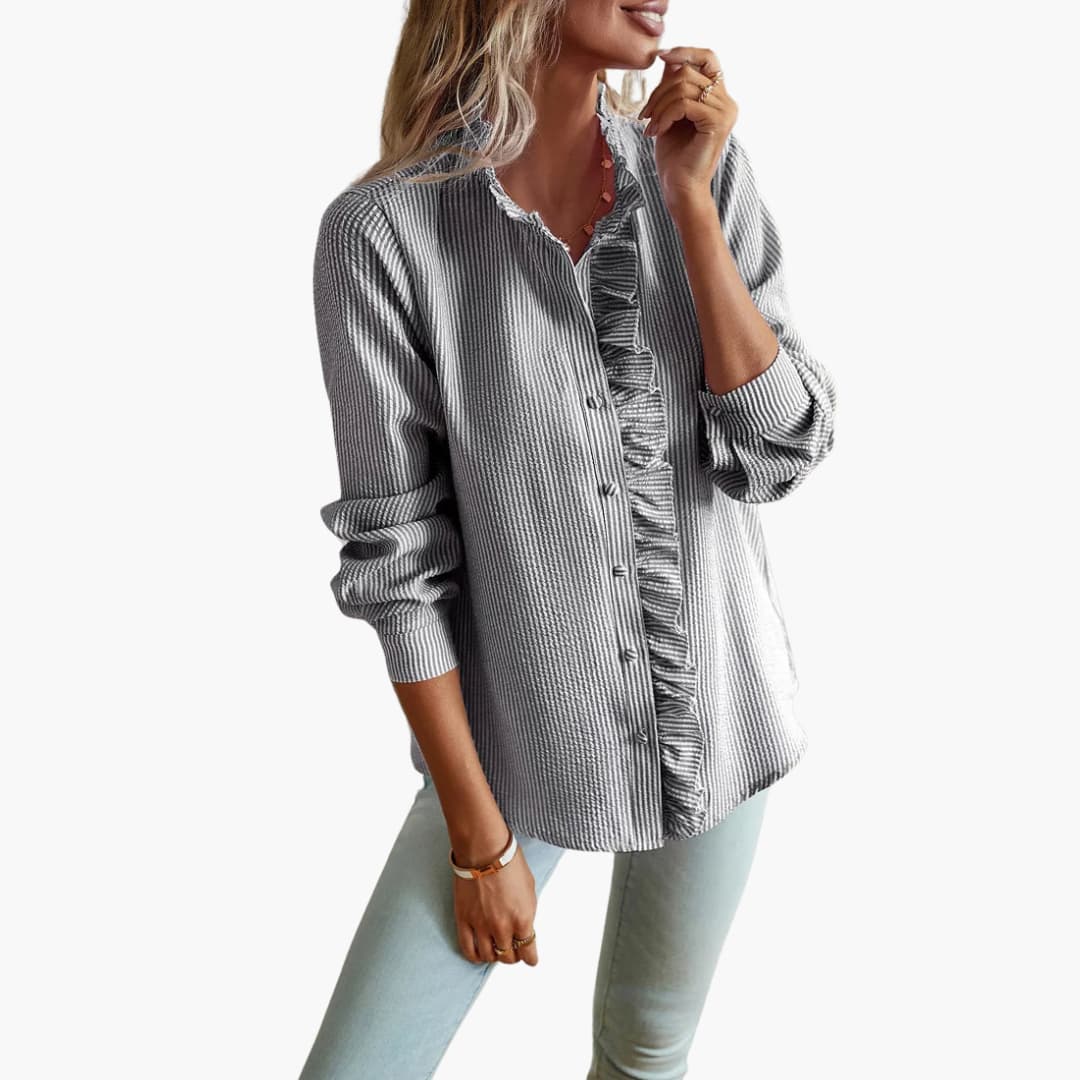 Strukturierte Bluse für Damen