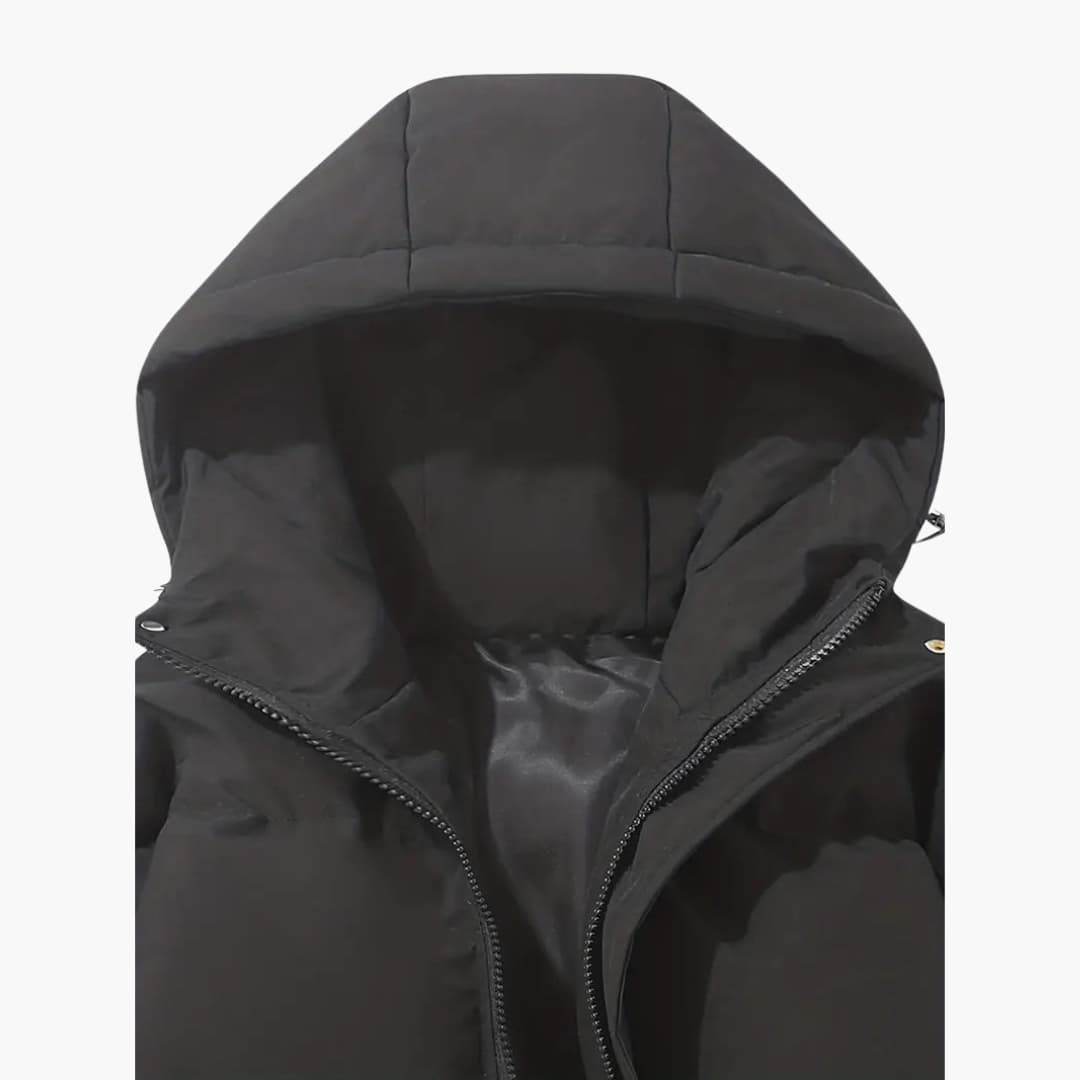 Gefütterte Kapuzen-Winterjacke für Herren