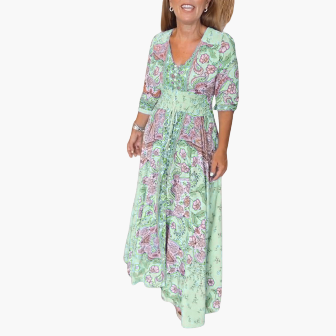 Boho Pattern Maxi Kleid für Damen