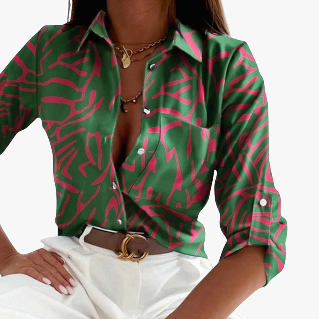 Klassischer Kragen Bluse für Damen