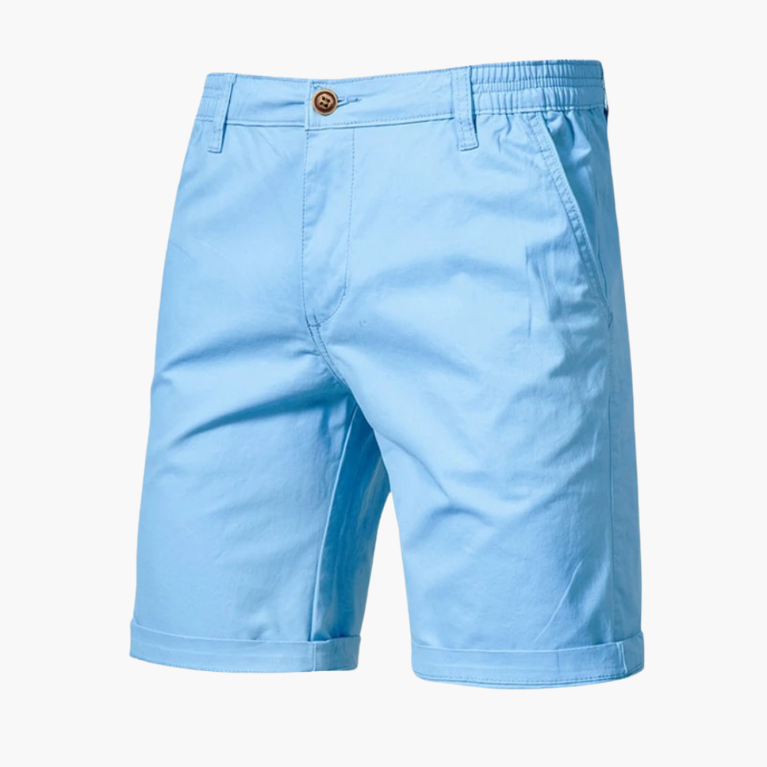 Bundfalten Shorts mit Umschlag für Herren