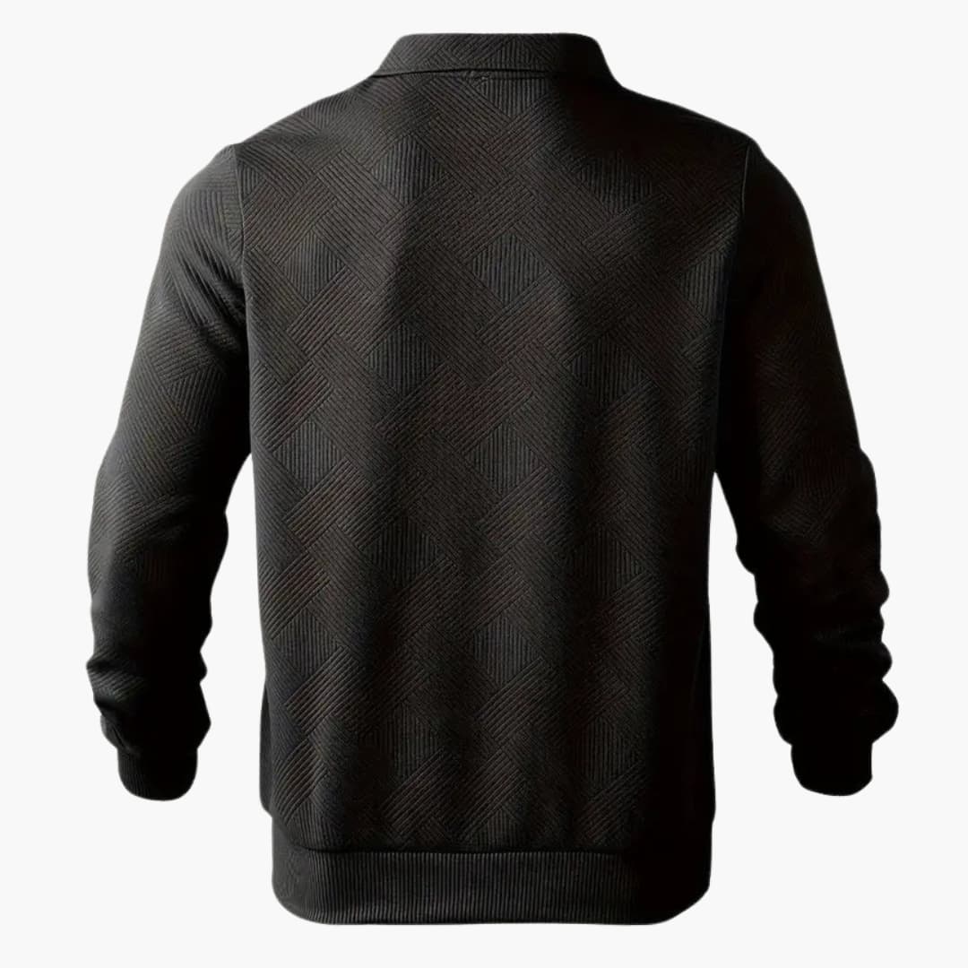 Geometrisch Gemusterter Strickpullover für Herren