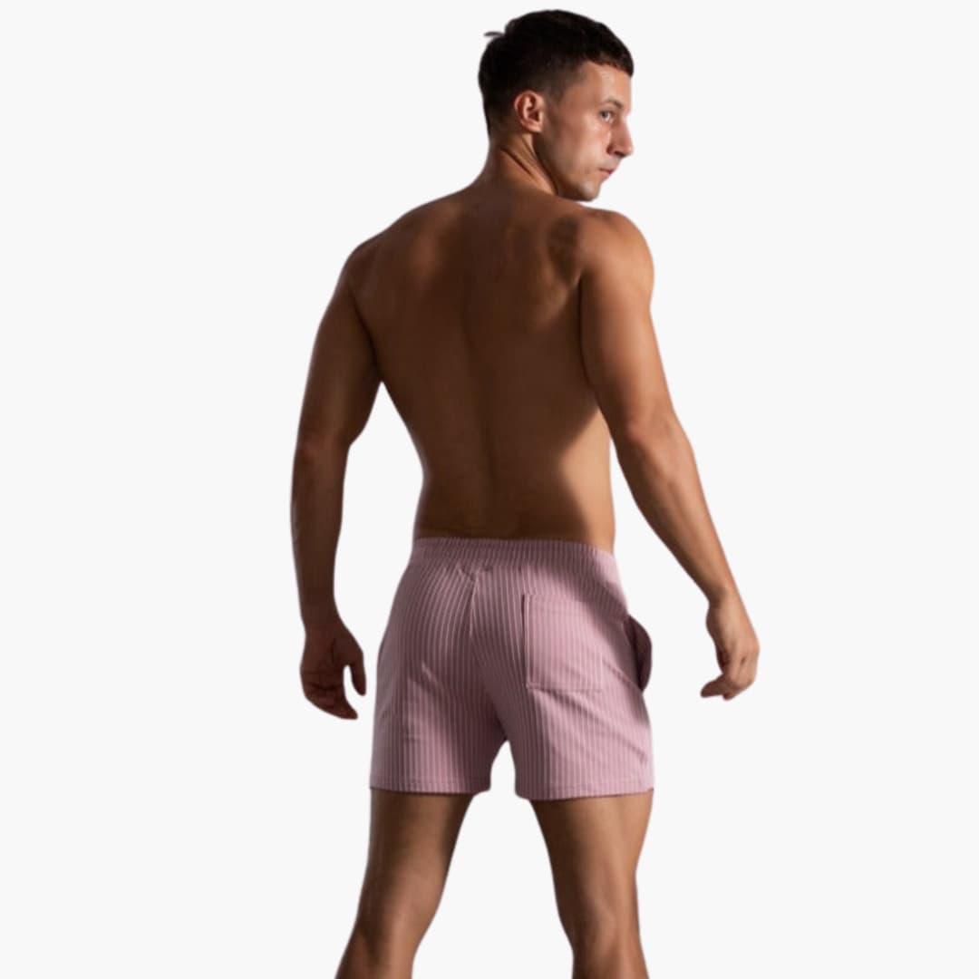 Kordelzug Gestreifte Shorts für Herren