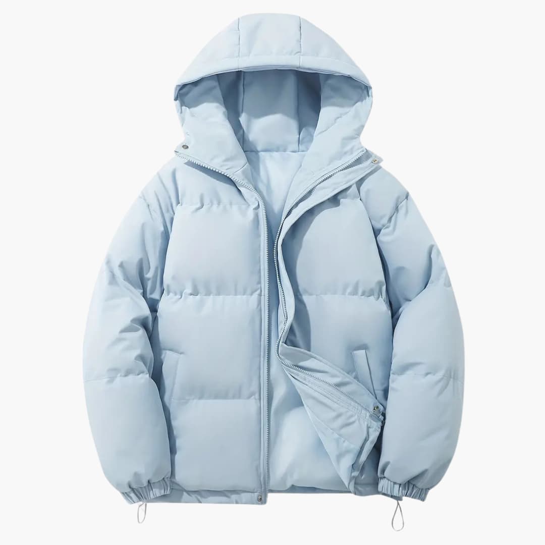 Gefütterte Kapuzen-Winterjacke für Herren