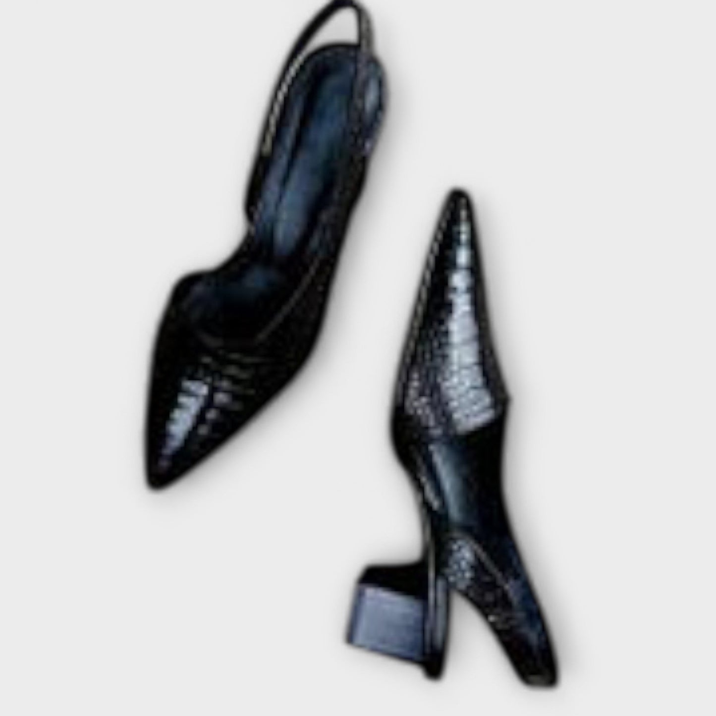 Bethany - Unregelmäßige Slingbacks Klobige Absätze