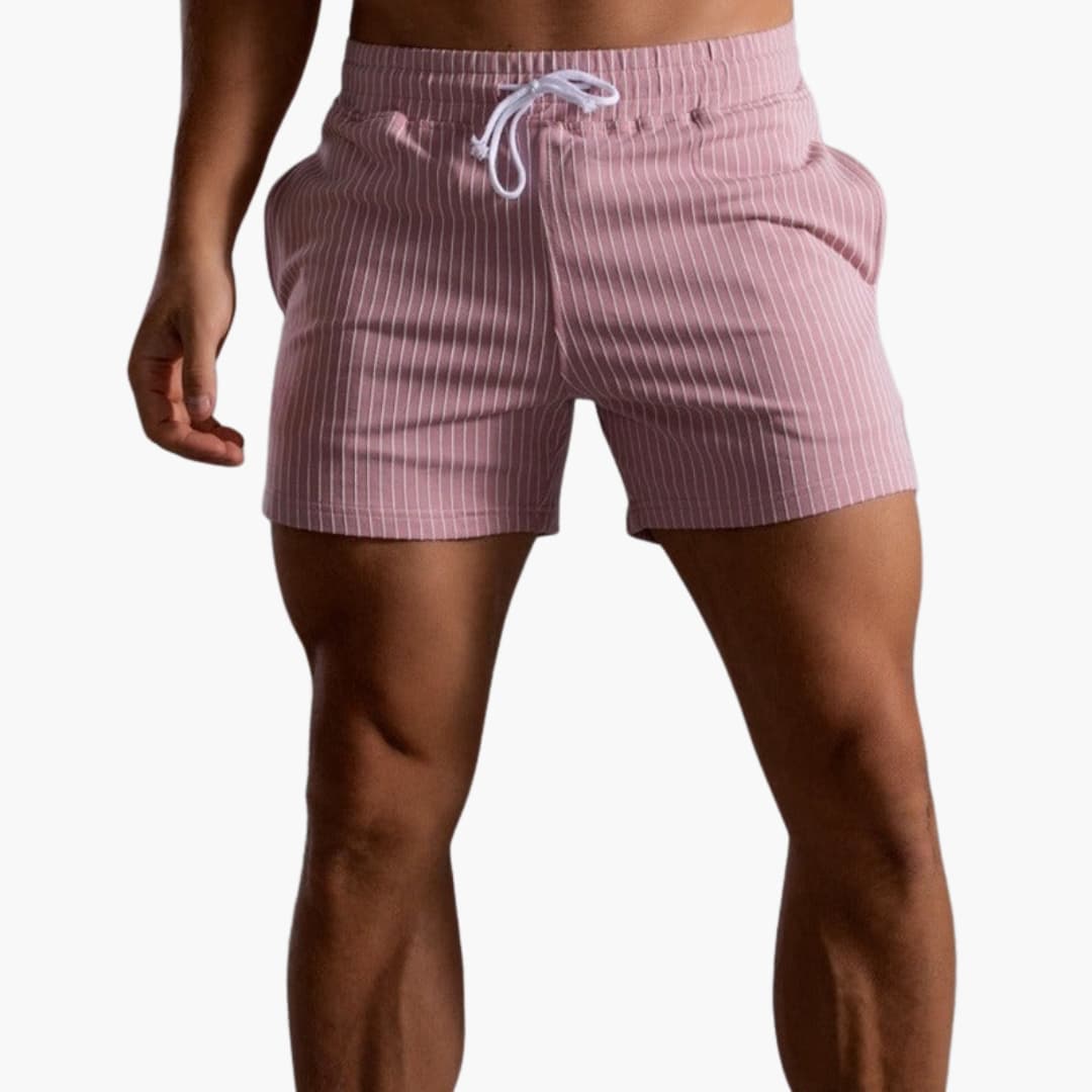 Kordelzug Gestreifte Shorts für Herren