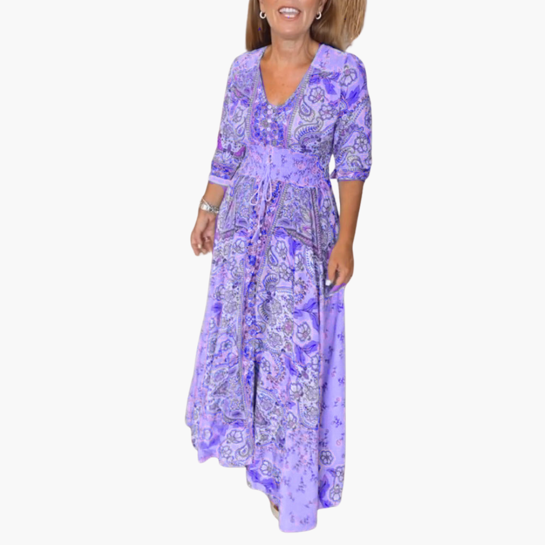 Boho Pattern Maxi Kleid für Damen