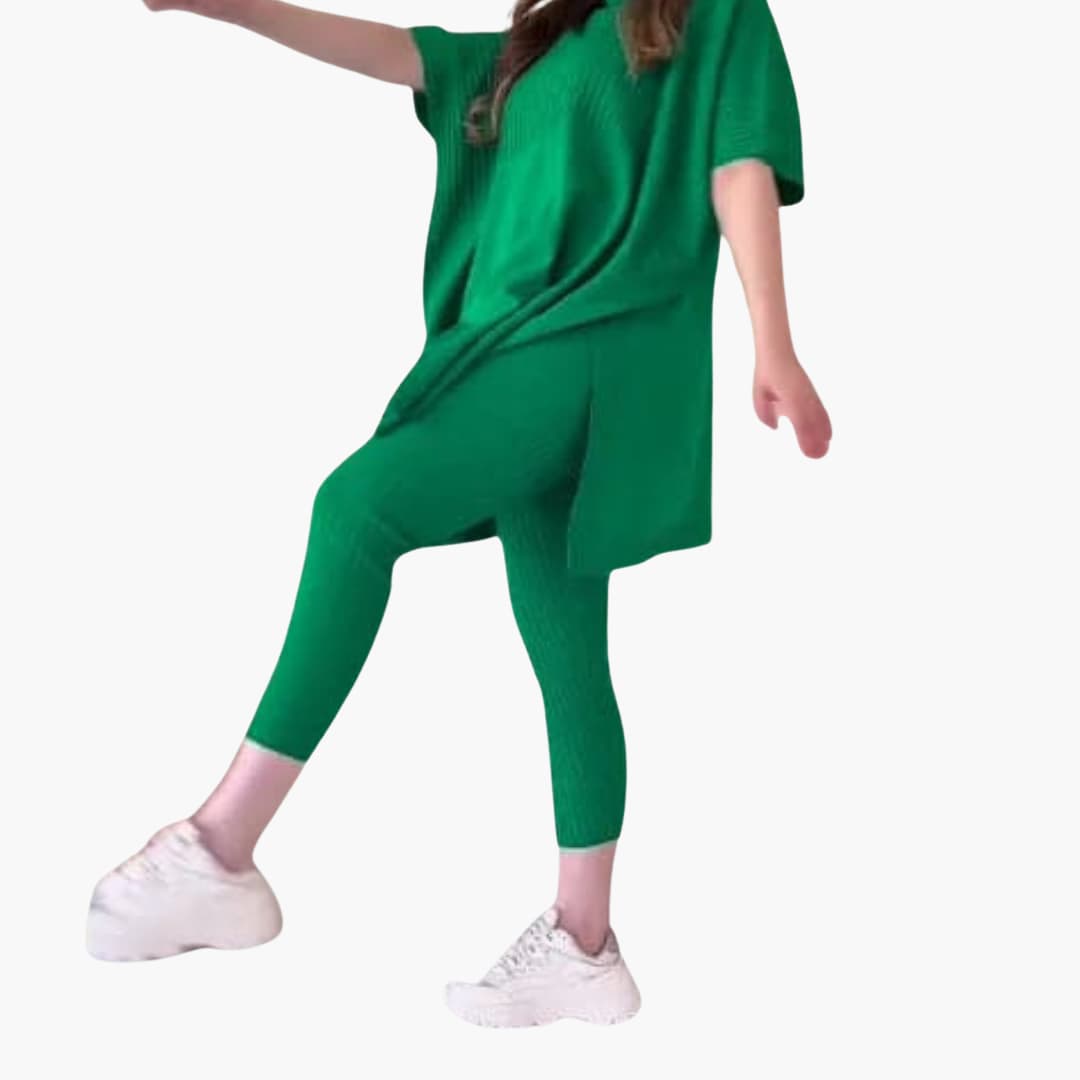 Langarm Strick-Zweiteiler für Damen