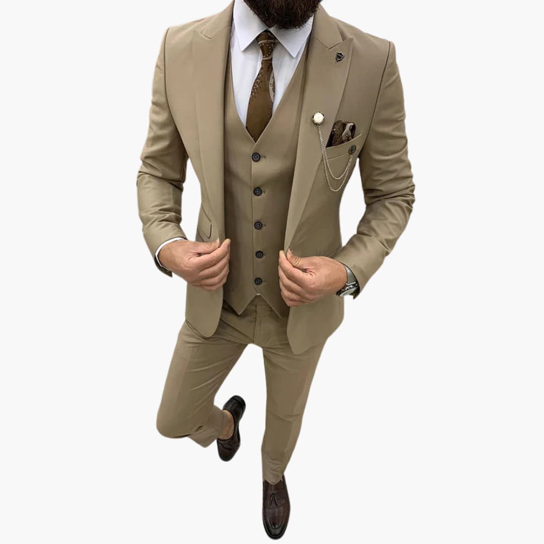 Slim Fit Abendanzug 3-teilig für Herren