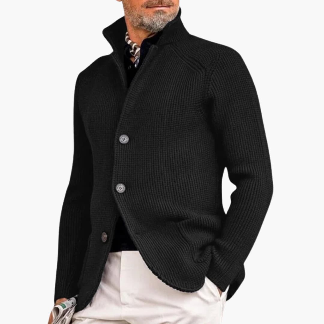 Feinstrick-Strickjacke für Herren