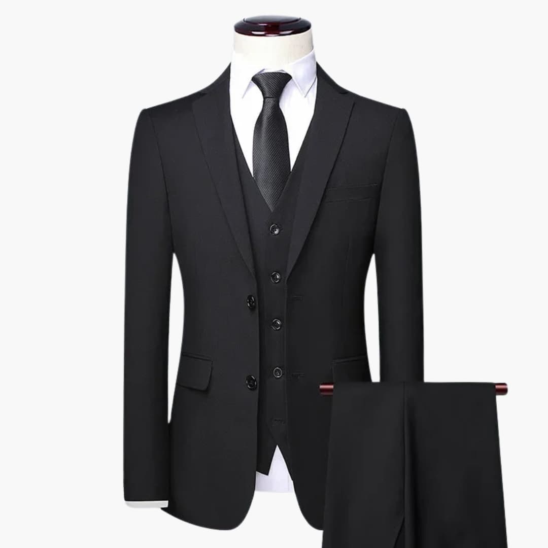 3-teiliger Slim Fit Anzug für Herren
