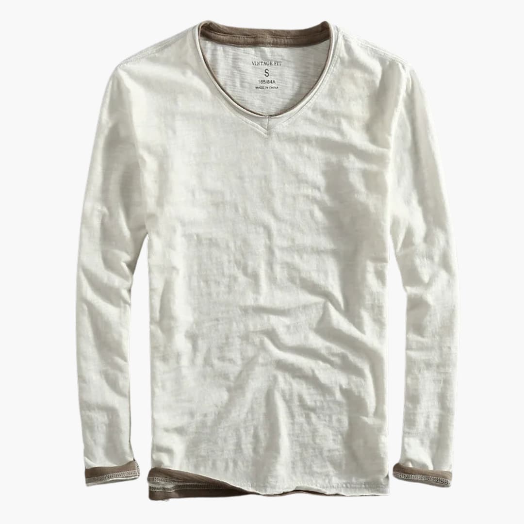 Langarm T-Shirt mit Klassischem Schnitt für Herren