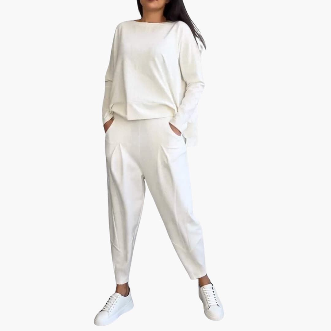 Zweiteiliges Rundhals-Set für Damen