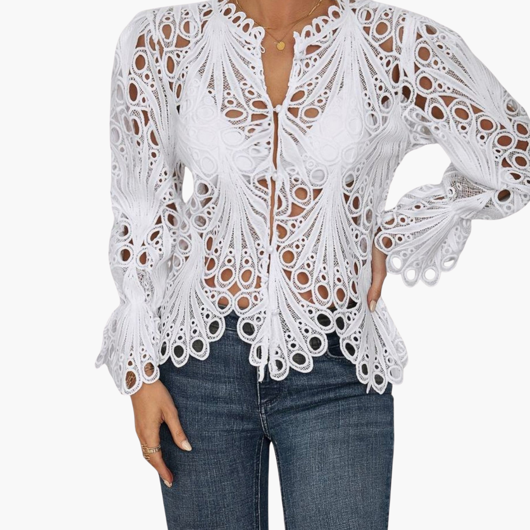 Asymmetrische Bluse für Damen