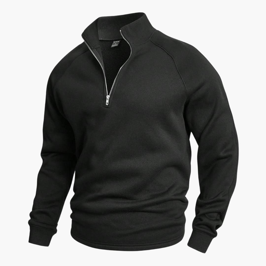 Stylischer Halfzip Strickpullover für Herren