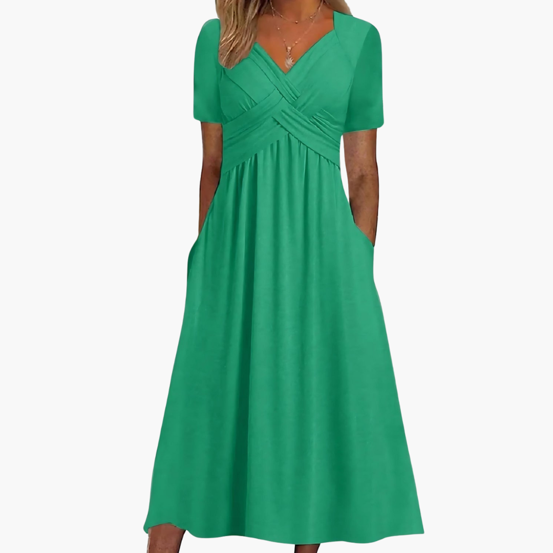 Figurfreundliches Midi Kleid für Damen