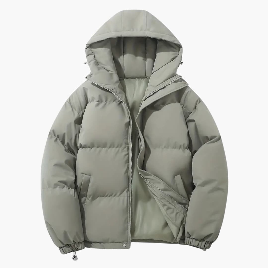 Gefütterte Kapuzen-Winterjacke für Herren
