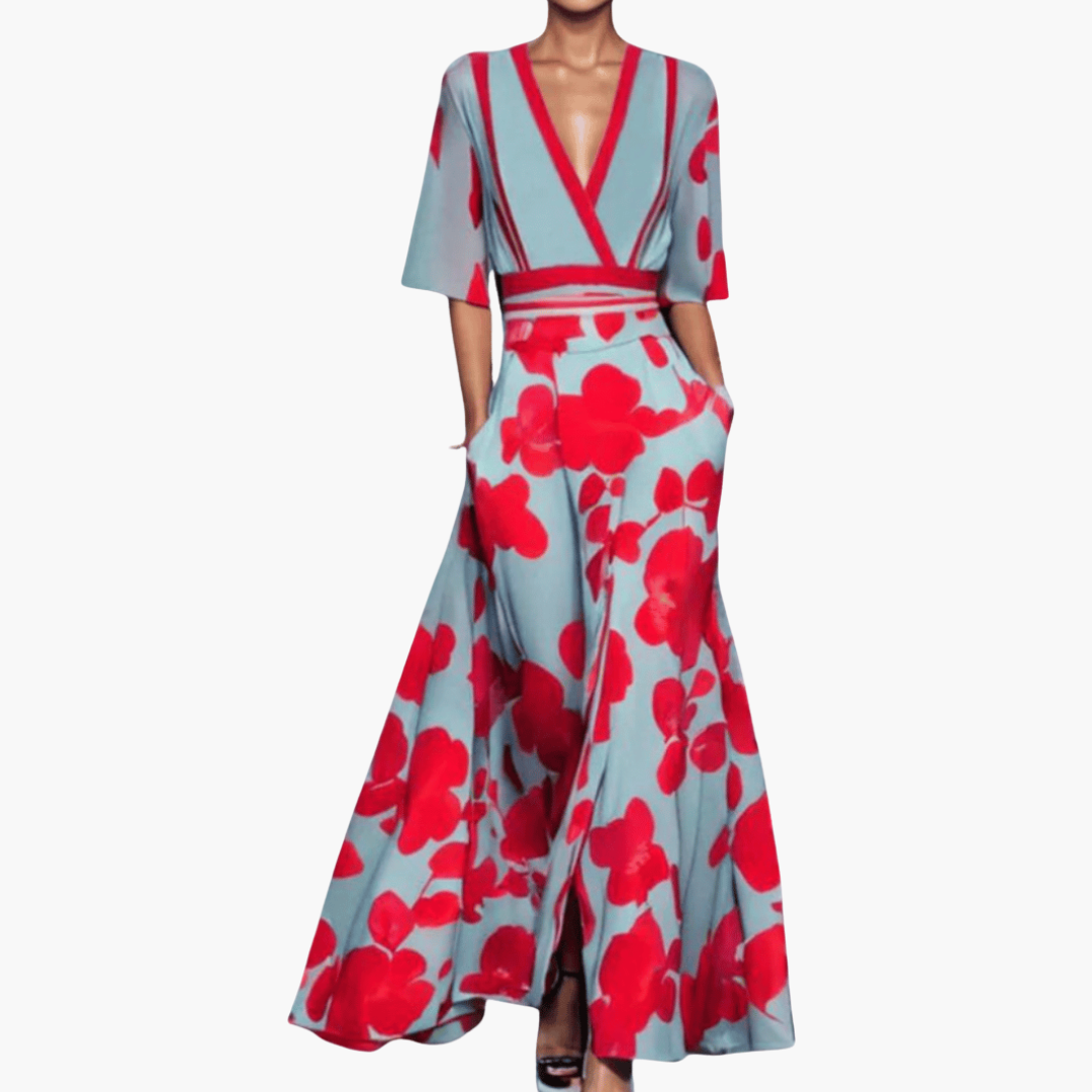 Blumen Maxi Kleid für Damen