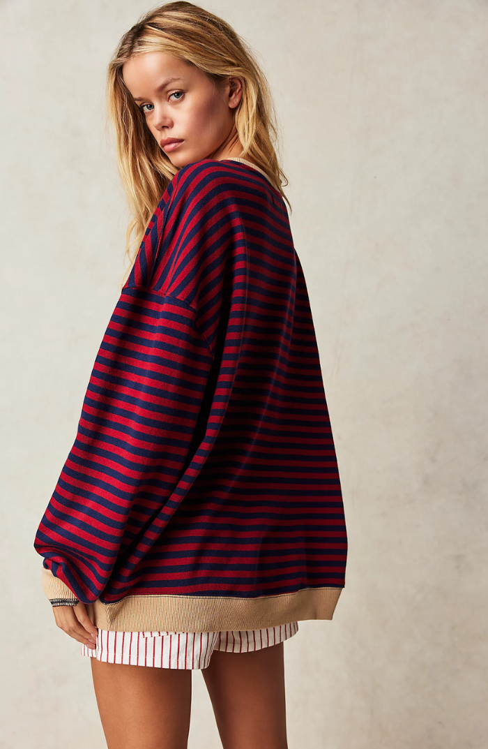 Gestreifter Pullover für Damen