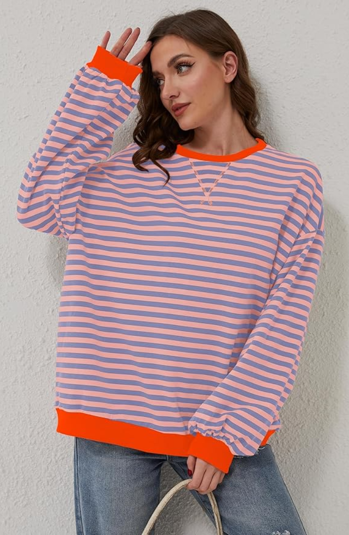 Gestreifter Pullover für Damen