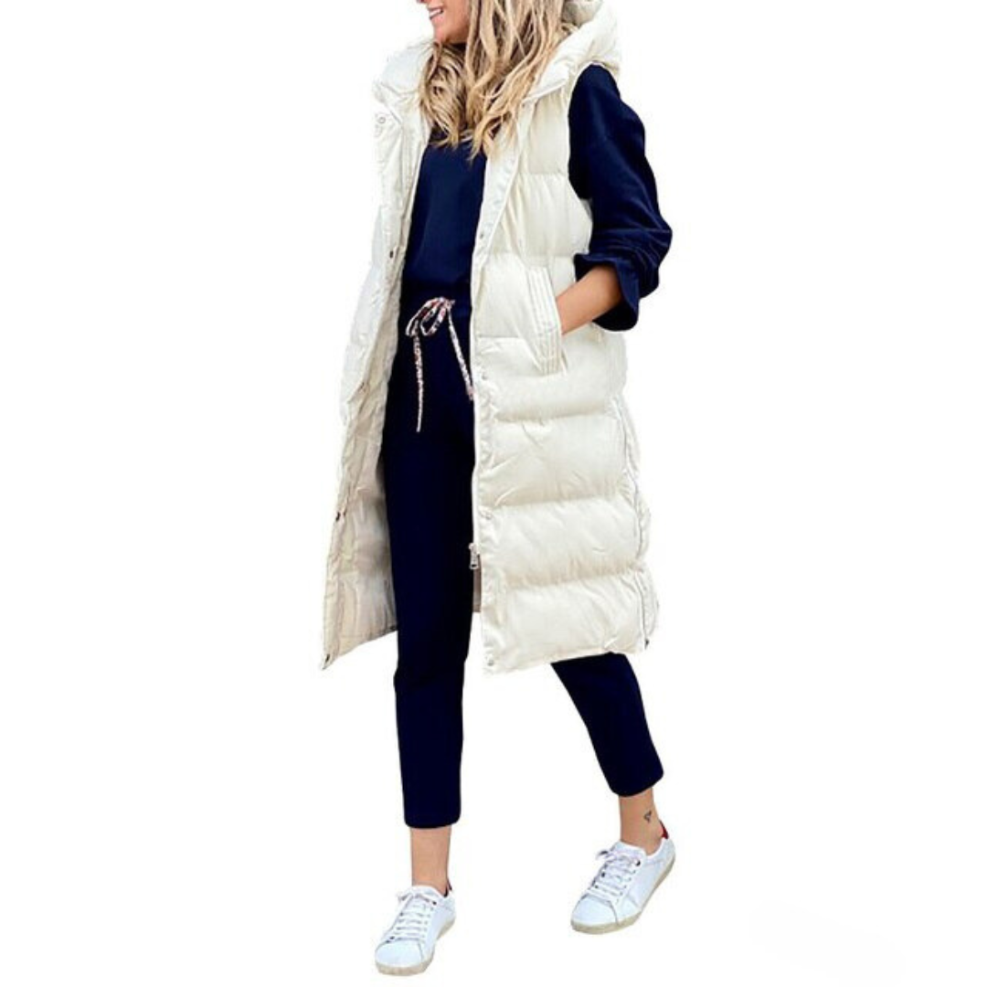 Langer Stepp-Bodywarmer für Damen