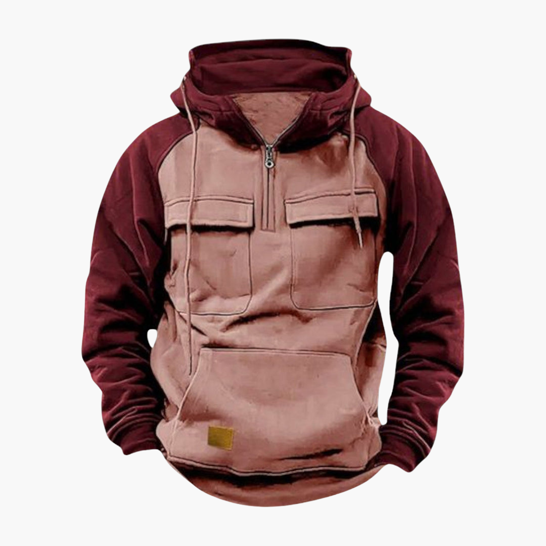 Halb-Zip Kapuzenpullover für Herren