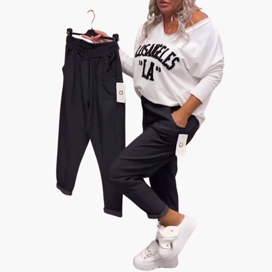 Schlank Geschnittene Freizeithose für Damen