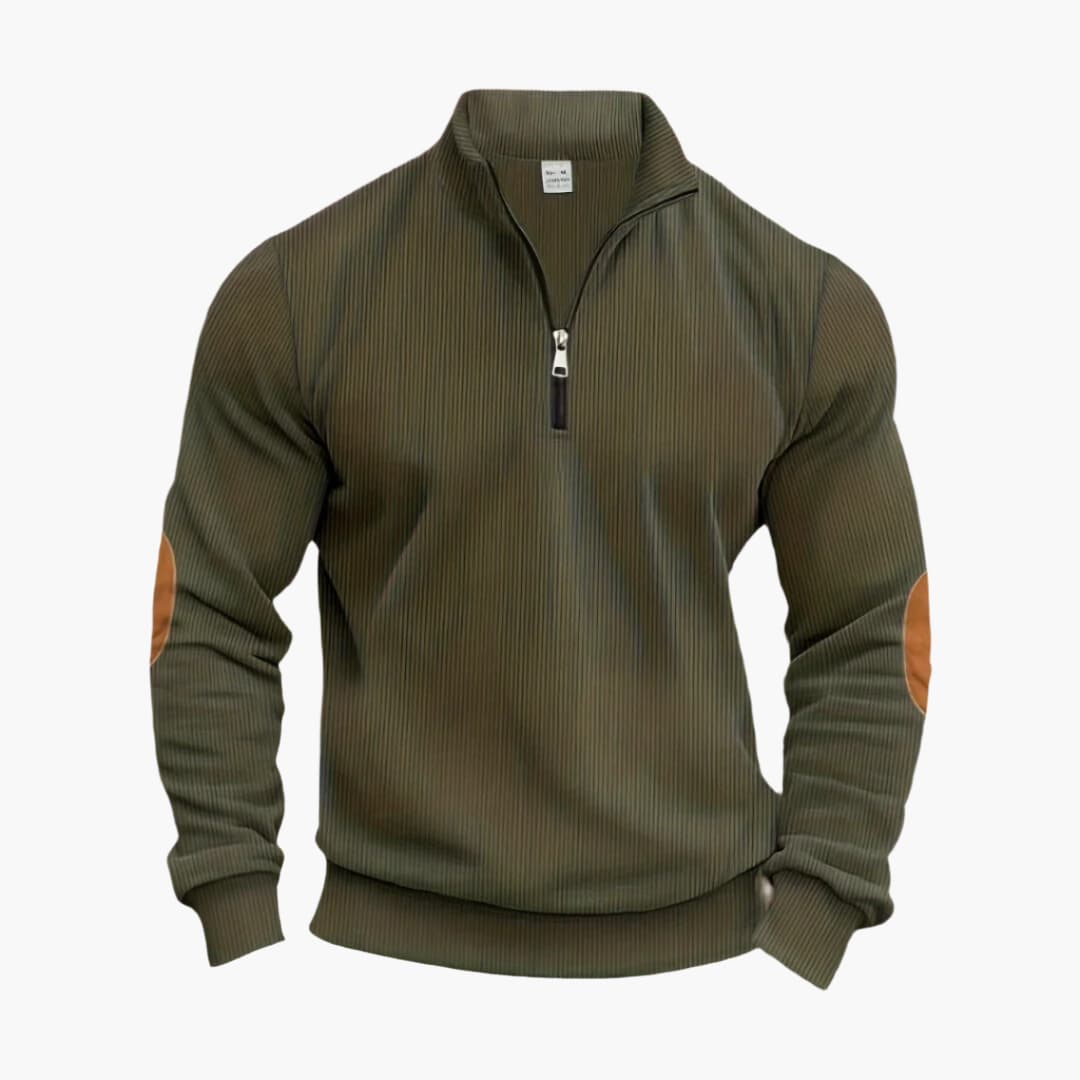 Klassischer Halbzip Strickpullover für Herren