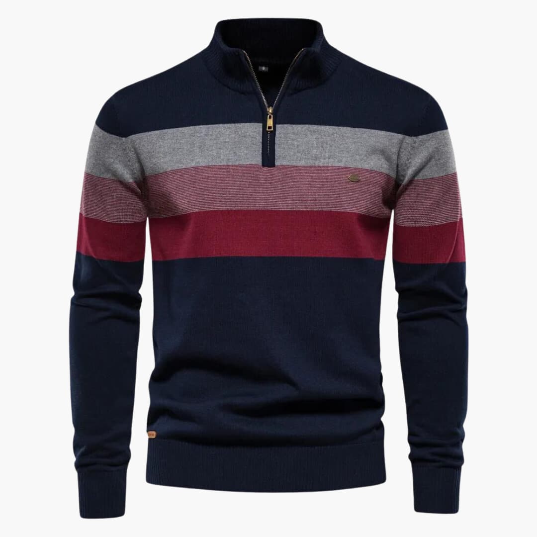 Viertelreißverschluss Pullover für Herren