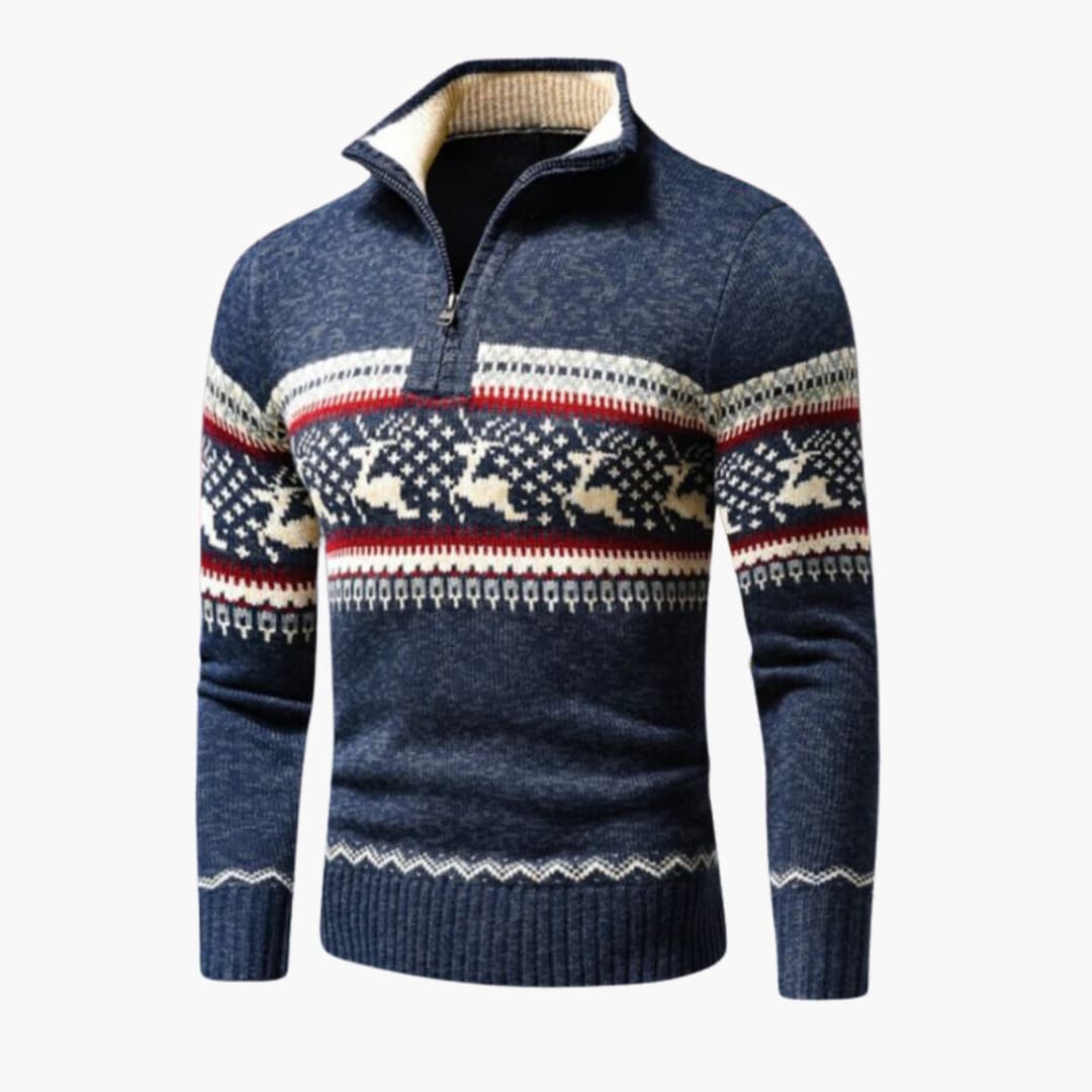 Strukturiert gestrickter Pullover für Herren