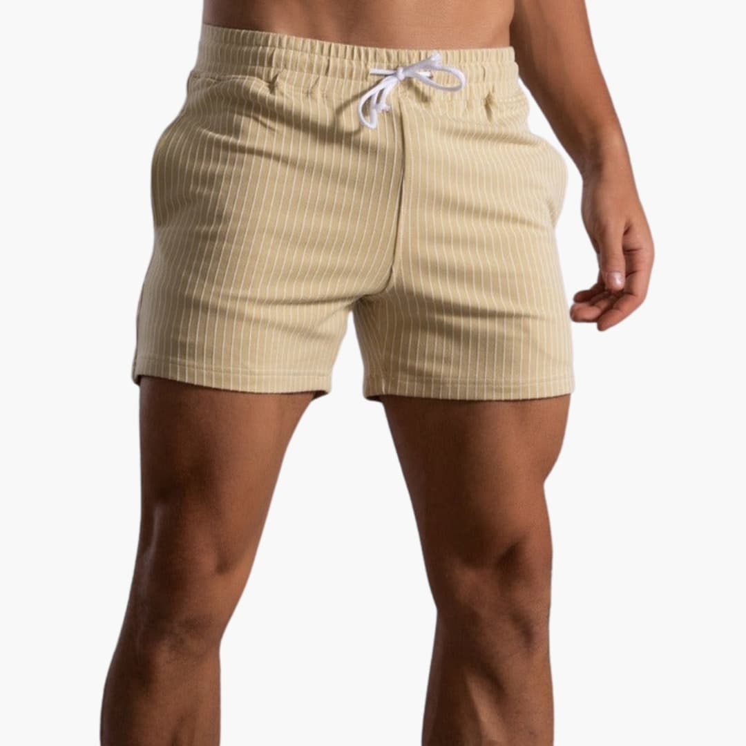 Kordelzug Gestreifte Shorts für Herren