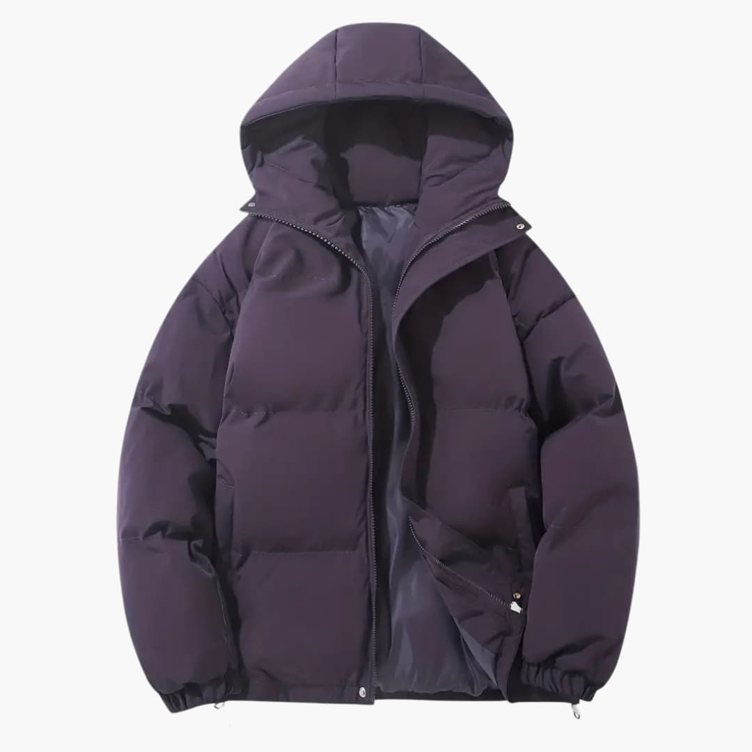 Gefütterte Kapuzen-Winterjacke für Herren