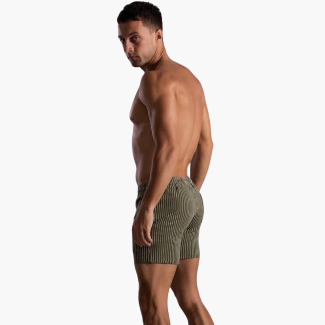 Kordelzug Gestreifte Shorts für Herren