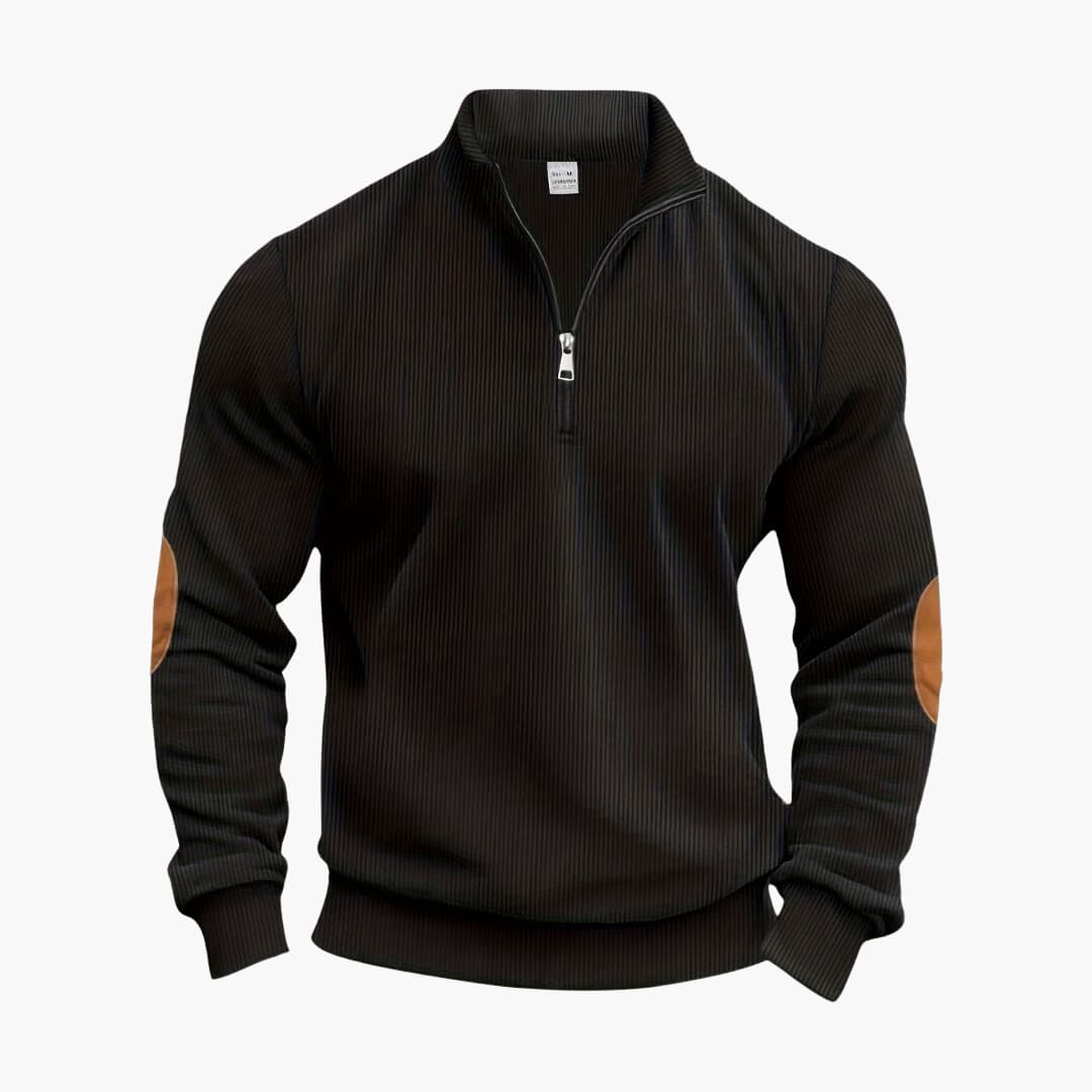 Klassischer Halbzip Strickpullover für Herren
