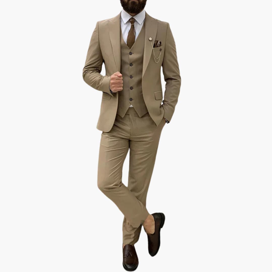 Slim Fit Abendanzug 3-teilig für Herren