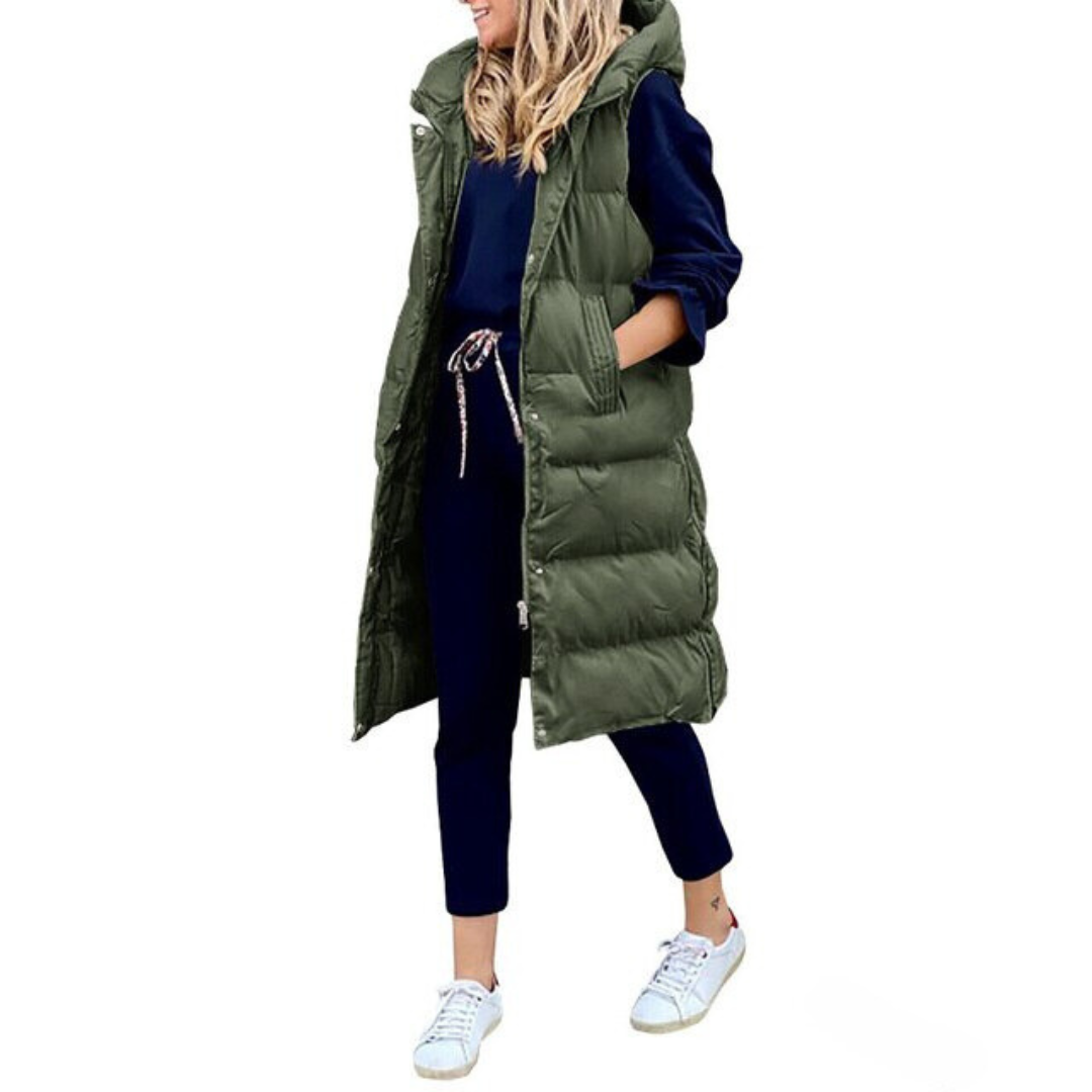 Langer Stepp-Bodywarmer für Damen