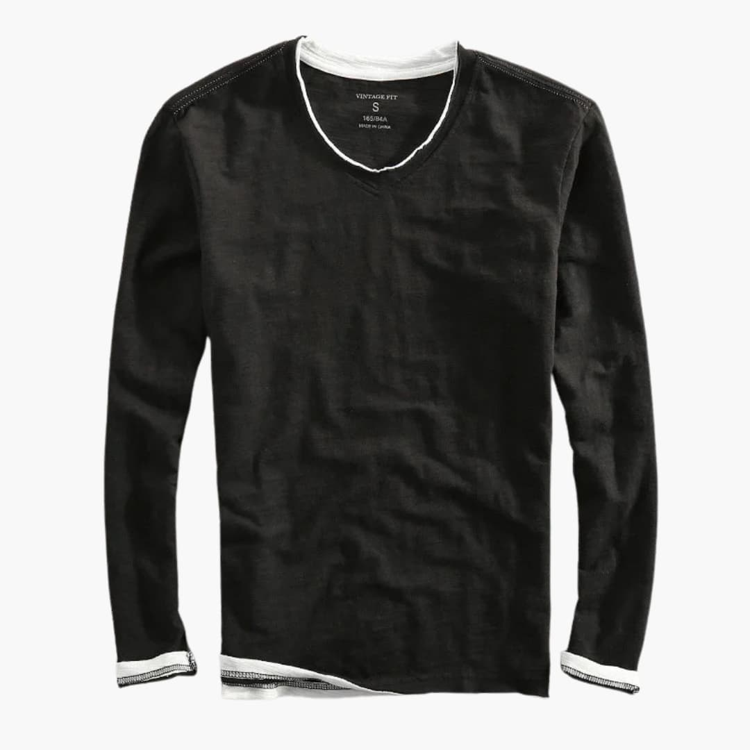 Langarm T-Shirt mit Klassischem Schnitt für Herren