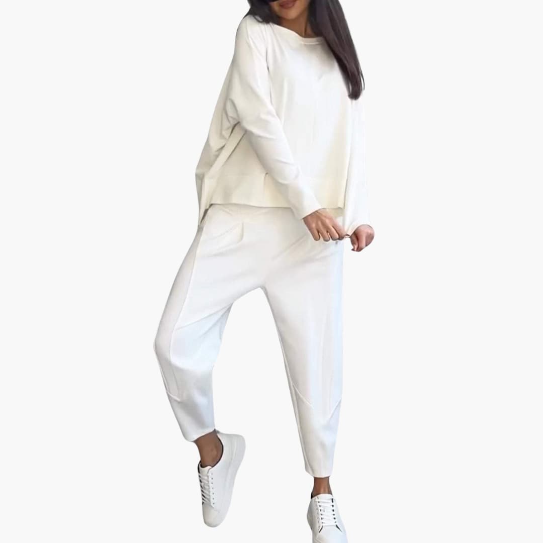 Zweiteiliges Rundhals-Set für Damen