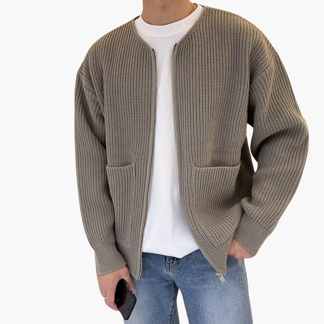 Gestrickte Strickjacke für Herren
