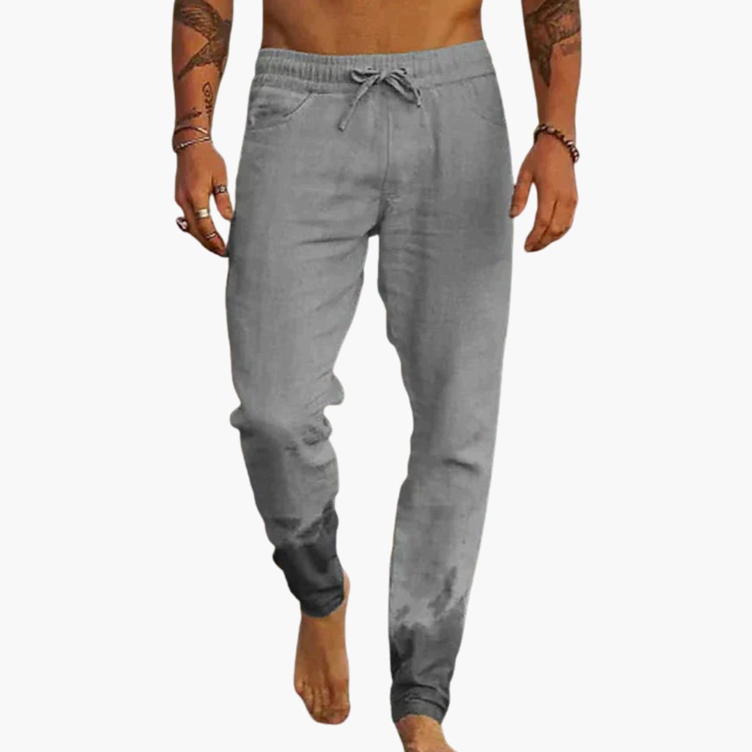 Strukturierte Sommerhose mit Bund für Herren