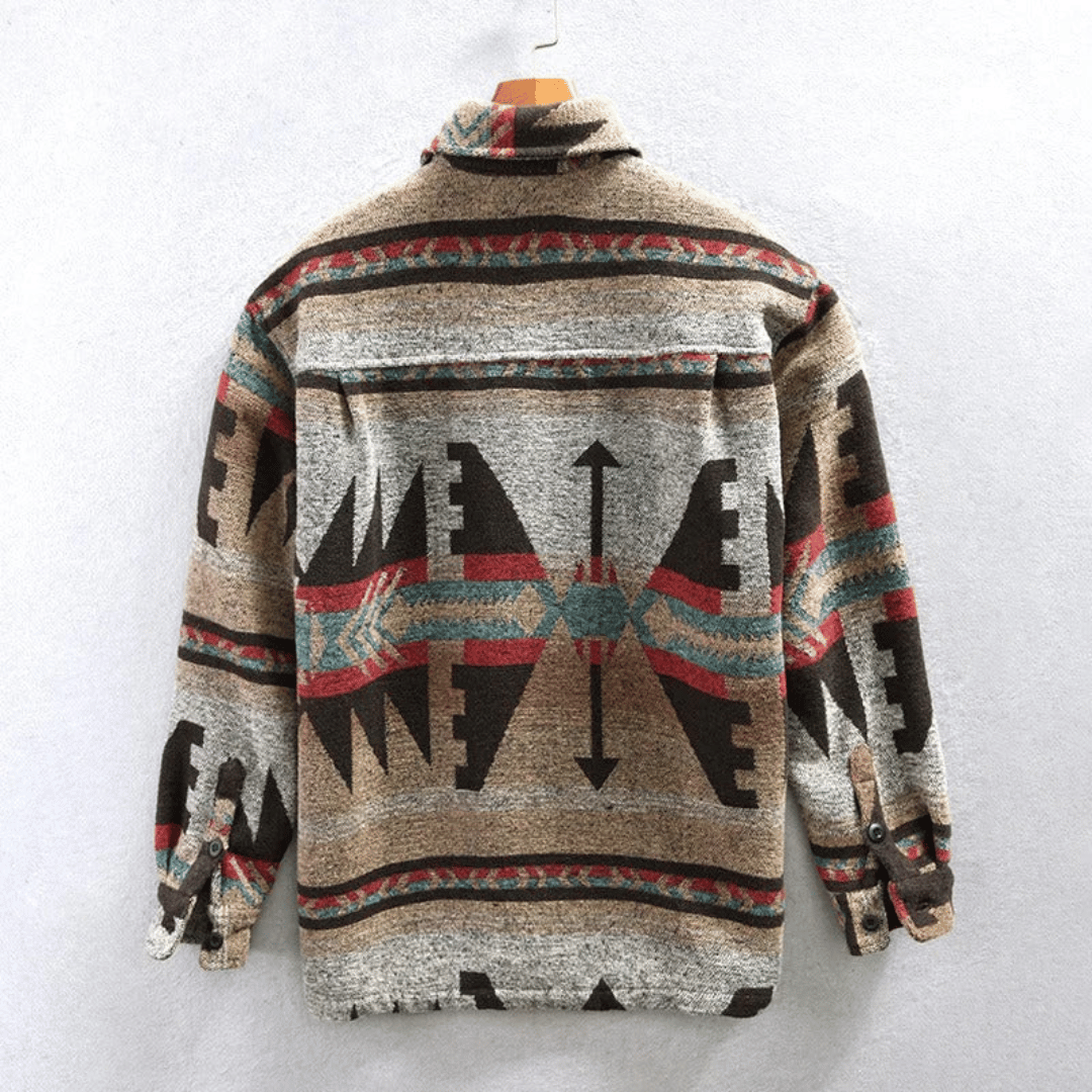 Jacquard-Flanellhemd für Herren